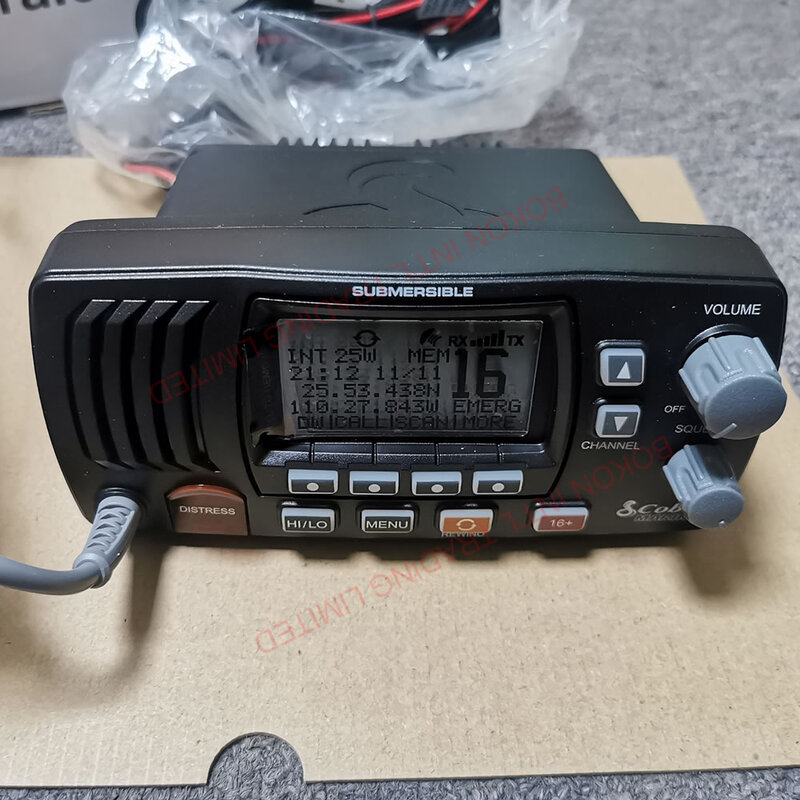 Rádio VHF de montagem fixa, MR F57B E, 25W, rádio classe D, rádio VHF