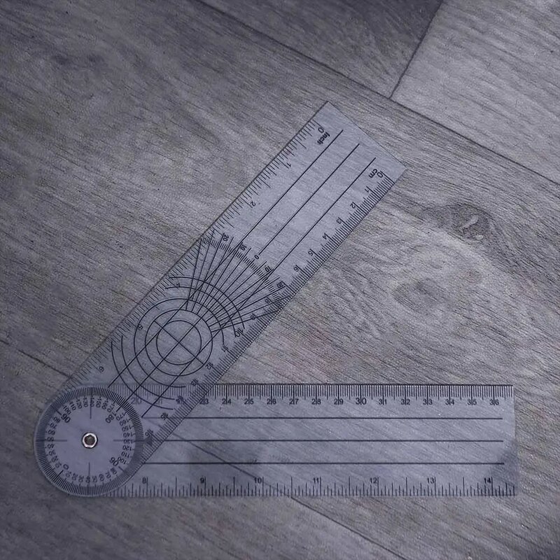 PVC Finger winkel Multi-Lineal 360-Grad-Winkelmesser Orthopädie Mess lineal Wirbelsäulen lineal Gelenk lineal Goniometer Lineal
