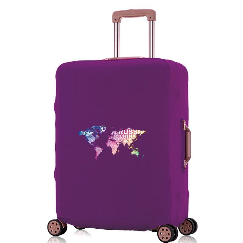 กระเป๋าเดินทางกระเป๋าเดินทางกันฝุ่นสำหรับเดินทางเคสกันกระแทกกระเป๋าเดินทางขนาด18-32นิ้วอุปกรณ์เดินทางลายโกบาล