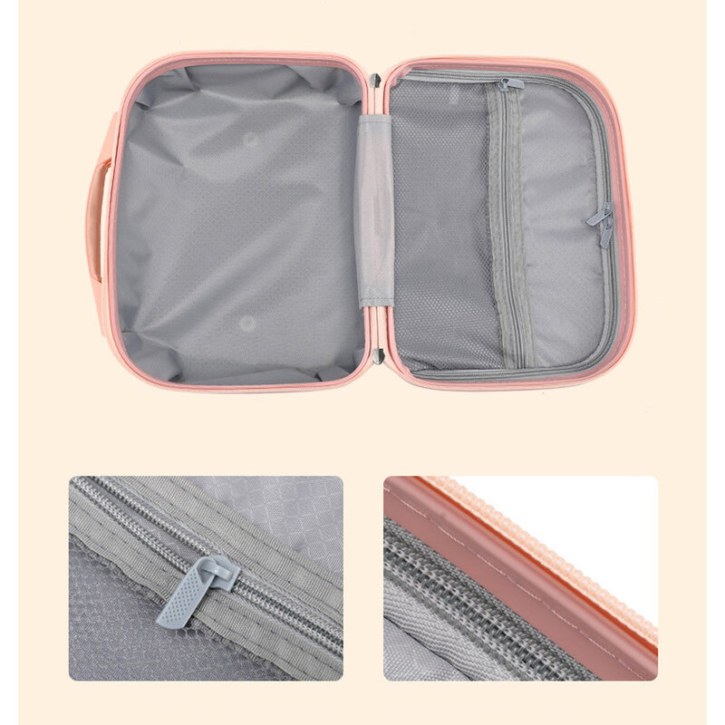 Косметичка 14 дюймов, маленький женский Дорожный чемодан, сжимающийся материал для багажа, размер: 30-15, 5-23 см