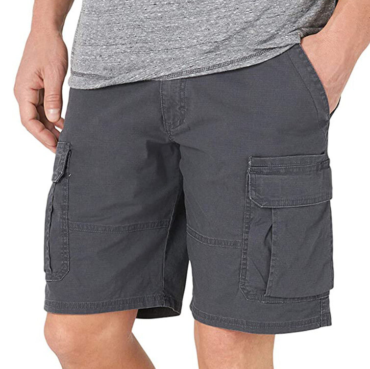 Шорты мужские для бега и спортзала, повседневные карго с несколькими карманами, летние простые модные Универсальные Пляжные штаны