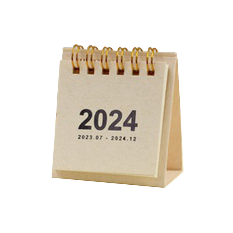 Настольные мини-календари, 4 шт, январь 2024-декабрь 2024 года, карманный календарь