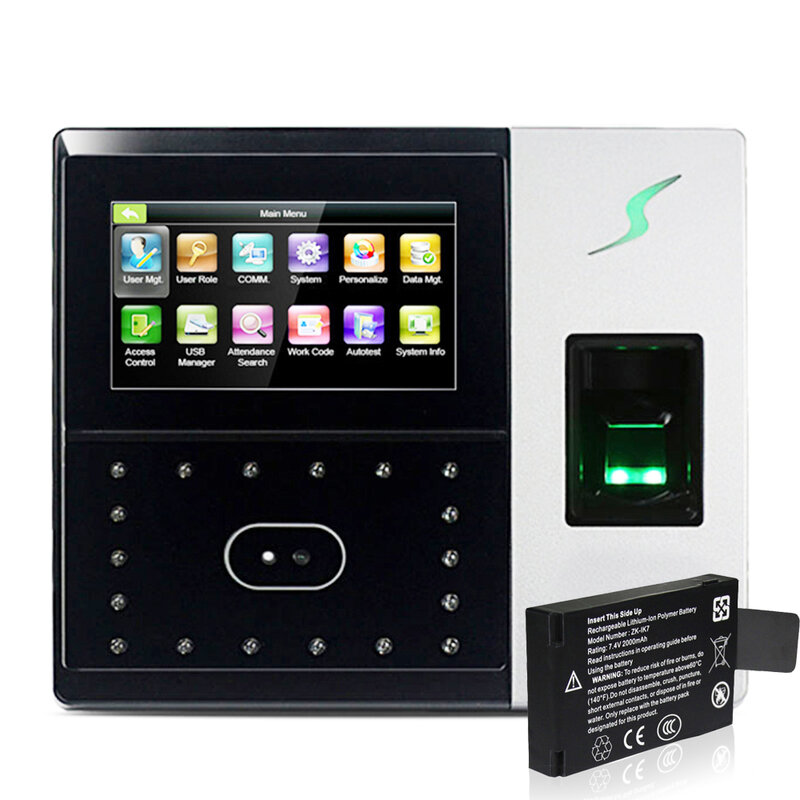 Iface702顔認識と指紋時間の移動とアクセス制御システムtcp/ip USB生体認証録音
