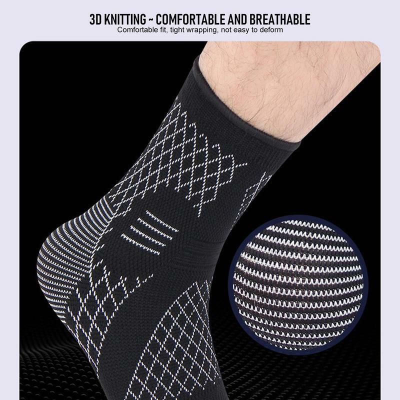 Ankle Compression Sleeve 1PC Arch Support Joint Sprain Ankle Compression Brace Stretchy Ankle Guard Sleeves For Running