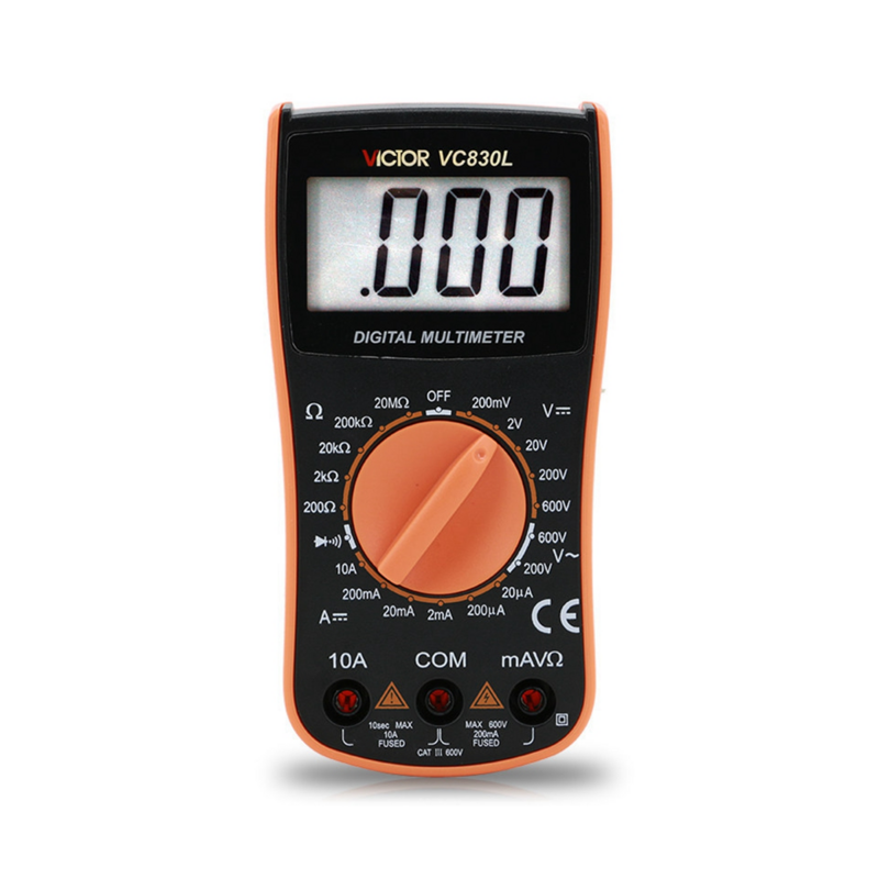 VICTOR VC830L multímetro Digital de bolsillo, para el hogar de electricista minimultímetro, amperímetro de alta precisión