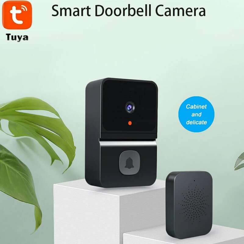 Tuya WiFi видео дверной звонок Беспроводная HD камера ПИР Обнаружение движения ИК сигнализация безопасности умный дом дверной звонок WiFi домофон для дома
