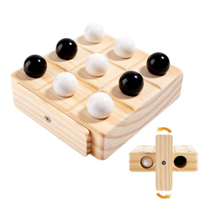 Игра Шахматная Xo для детей, черно-белая игра, развивающие настольные игры, Интерактивная головоломка для мозга, веселые игры для взрослых и