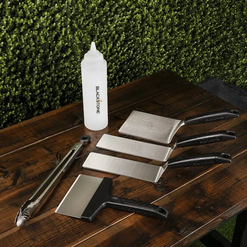 Deluxe Stainless Steel 6-Piece Spatula Griddle Set