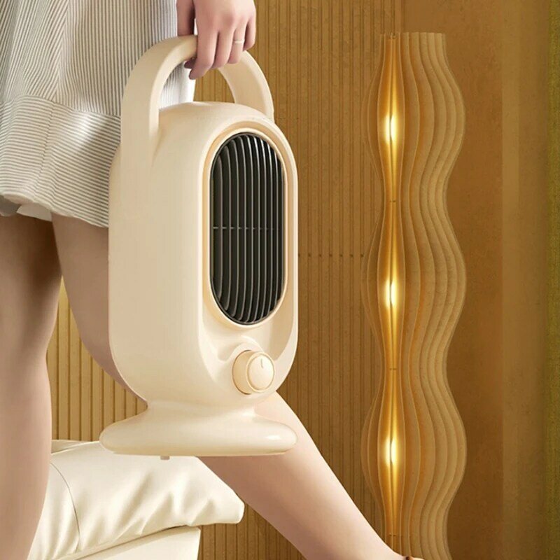 1200W Portable Space Heater With Two Adjustable Thermostat PTC Ceramic Heating Heater Fan Room Electric Heater