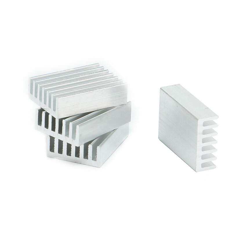 Dissipador de alumínio para a impressora 3d, dissipador de calor para a microplaqueta eletrônica ic, pi da framboesa, 5 pcs/lot