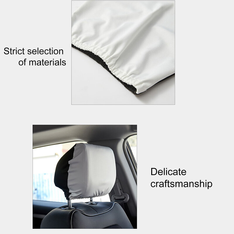 1 Pc Universal Car Seat Headrest Pillowcase Elastic Neck Pillow Cover Dustproof Car Interior Accessories