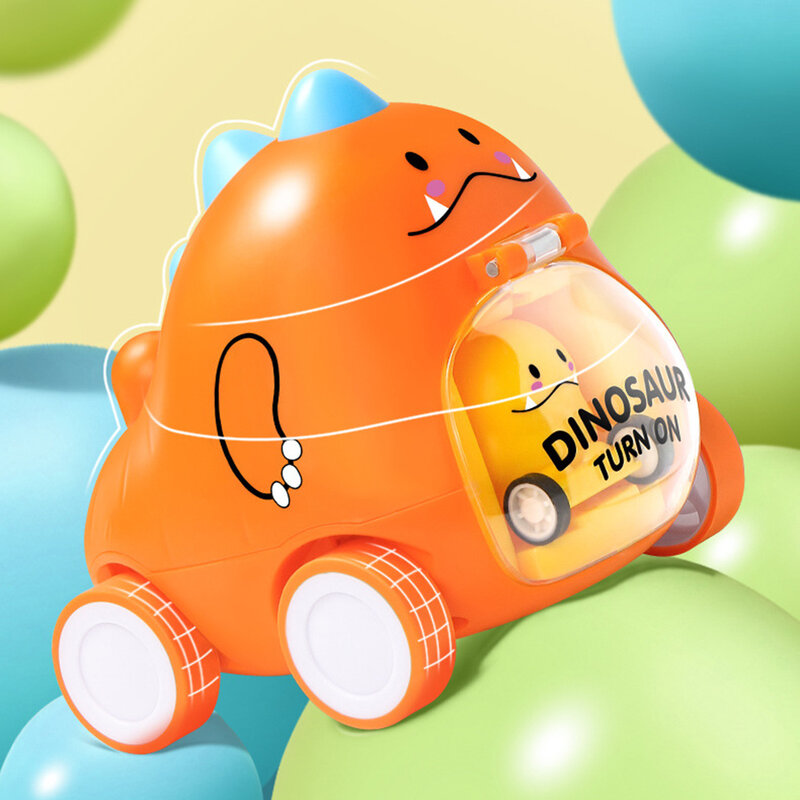 Dinosaurier Presse Auswerfer Auto Spielzeug Kinder Trägheit kraft Rückkehr Auto Cartoon Dinosaurier Spielzeug Auto lustige kreative Eltern-Kind-Spiele