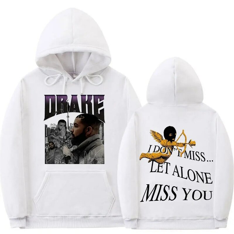 Rapper Drake Drizzy Men's Hoodie Men's and Women's Fashion Simple Long sleeved Pullover Street Trend Harajuku Large Sweatshirt