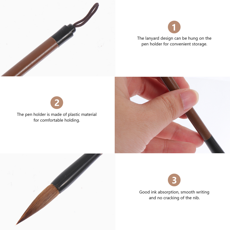 伝統的なsumerブラシチップペン、中国の筆記ブラシ、書道学習用品、インクペイントブラシ、中国のweasel