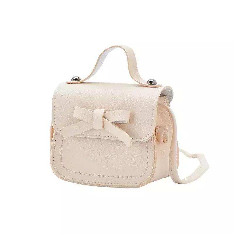 PU Leather Solid Princess Handbags Toddler Messenger Crossbody Bags Girls Princess Shoulder Bag Coin Purse