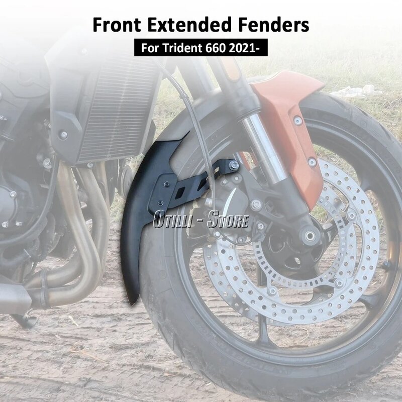 Motorcycle Fender Hugger Extension Trident660 Accessories Front Mudguard Extender For Trident 660 TRIDENT660 2021 2022 2023 2024