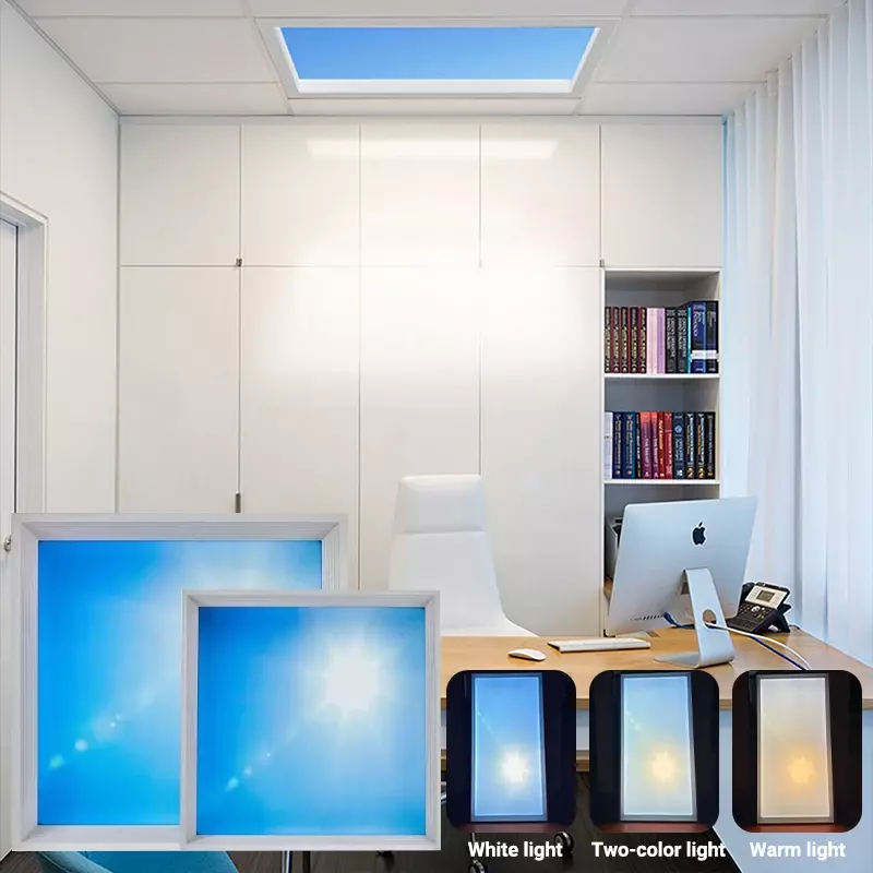 Умная потолочная лампа в новом стиле с голубым небом, естественное освещение для ванной, гостиной, кухни, комнатный декор, голубой светильник с небесным светом