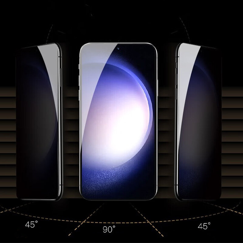 Anti Spy กระจกนิรภัยสำหรับ Samsung Galaxy S23 Plus ป้องกันหน้าจอความเป็นส่วนตัวสำหรับ SamsungS23 S23Plus ป้องกันฟิล์มด้านหน้า