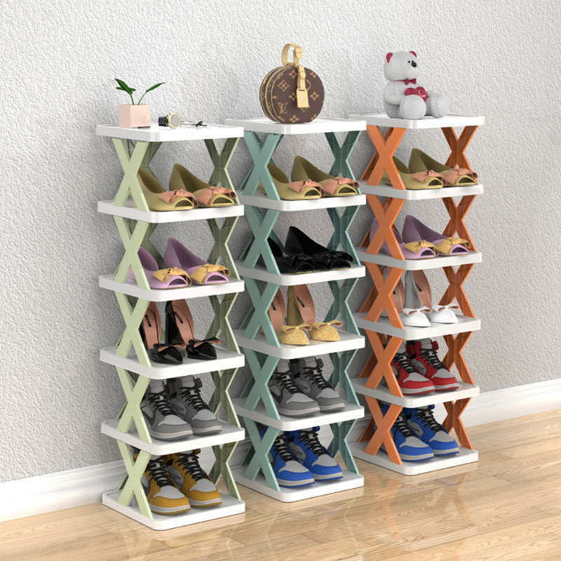 マルチレベルの折りたたみ式シューズラック,プラスチック製の靴棚,省スペース,リビングルームのオーガナイザー,靴ホルダー