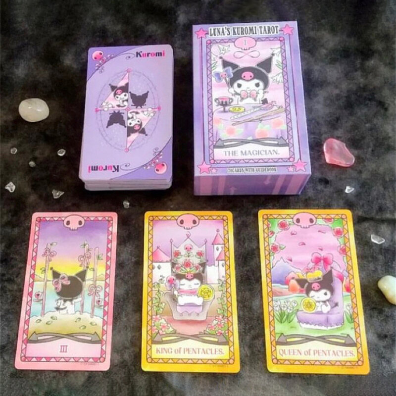 78 шт. Luna'S Kuromi Cinnamoroll Sanrio Tarot карты для деки гадания предсказания предсказание для коллекционных игр подходит для начинающих