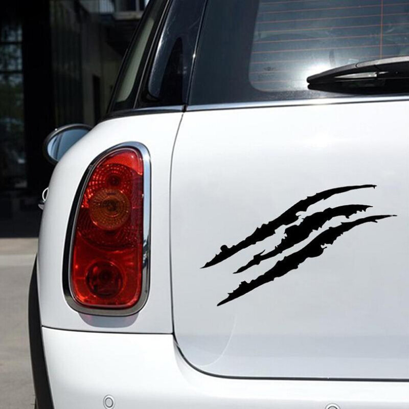 Reflexivo Monster Claw Marks para Auto, Scratch Stripe, Decalque do farol, Dinossauro, Raptor, Paw, Acessórios de carro