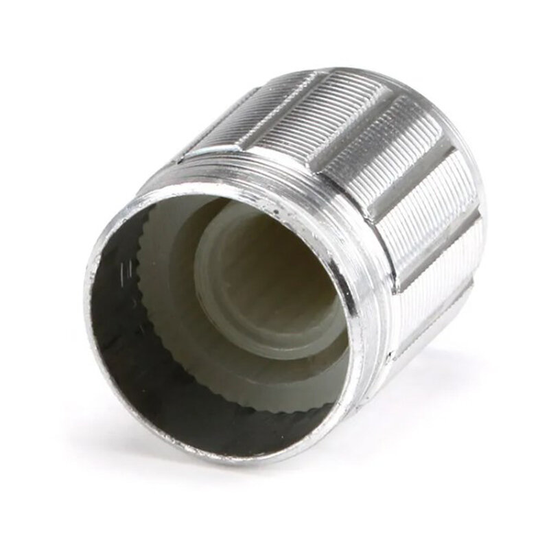10 szt. Mini pokrętła potencjometru nakładka ze stopu aluminium srebro 1516.5mm do potencjometru
