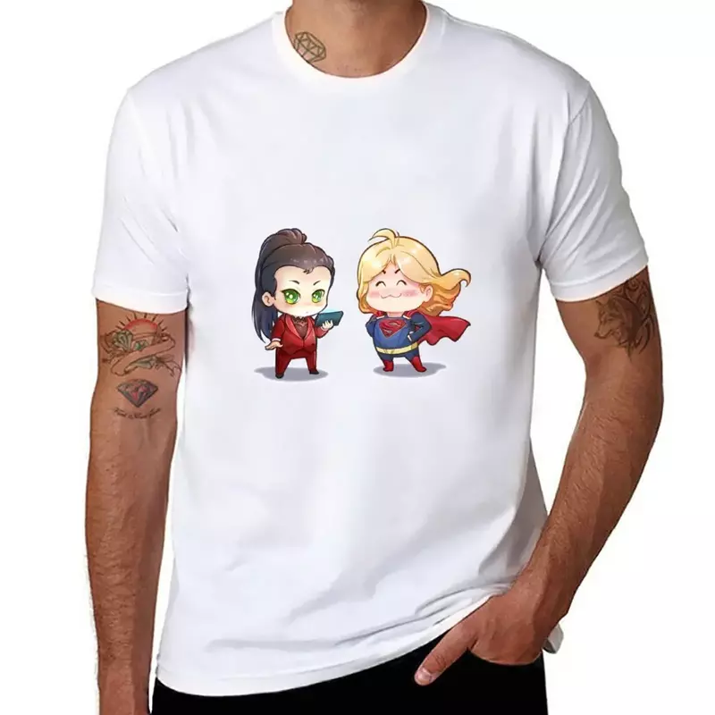 Camiseta de Supercorp Chibi para hombre, camisetas funnys blacks, ropa