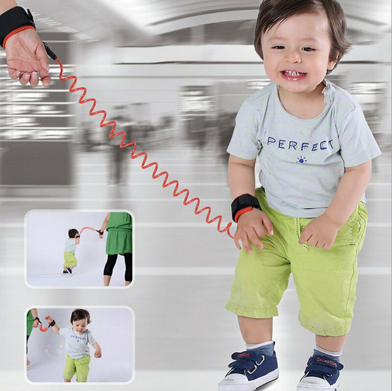 Trela de segurança para crianças Anti-Lost Wrist Link Corda de tração Correias de segurança do bebê Kid Keeper