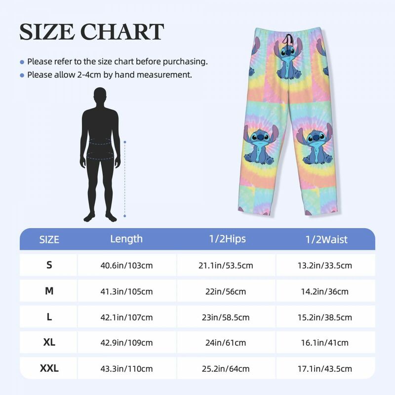 Niestandardowe drukowane kolorowe plakaty ściegowe spodnie od piżamy męskie spodnie do spania i spódnice z kieszeniami
