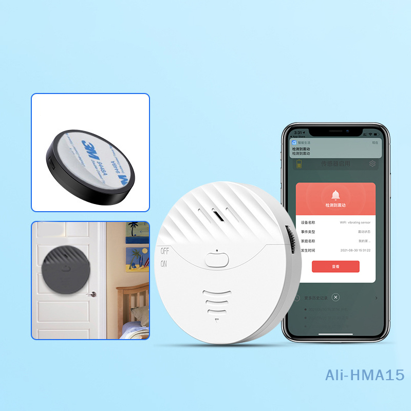 WiFi Smart Tür sensor Alarm Wireless Vibrations detektor Smart Life App Steuerung Fenster Glas bruch Anti-Diebstahl-Sensor 130db