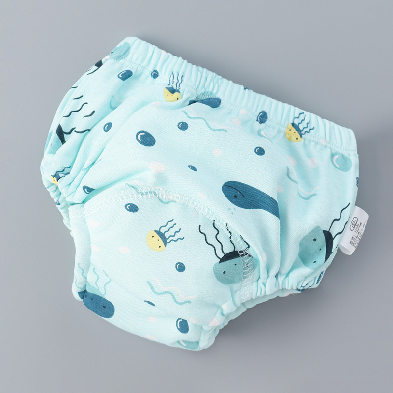 6 слоев водонепроницаемых многоразовых хлопковых детских тренировочных брюк, шорты для младенцев, нижнее белье, тканевые подгузники для младенцев, трусики для смены пеленок