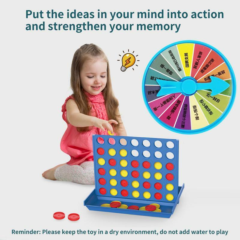 Spiel Vier InRow Bord Spiele Für Kinder Spaß Indoor Spiel Nacht Spiele Für Kinder Pädagogisches Lernen Spiel Für Kinder