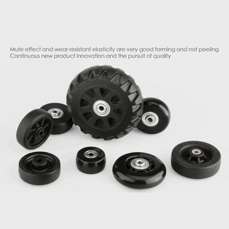 1pc Suitcase Wheels Trolley  Luggage Wheels Flexible Luggage Suitcase Swivel Wheels Mute Suitcase Replacement Wheels