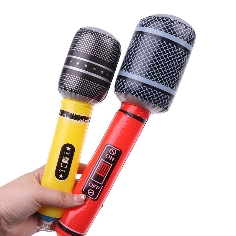 Microphones Gonflables, Accessoires de Microphone Gonflables, Jouets pour ixMusicale Interdite, Décoration d'Anniversaire