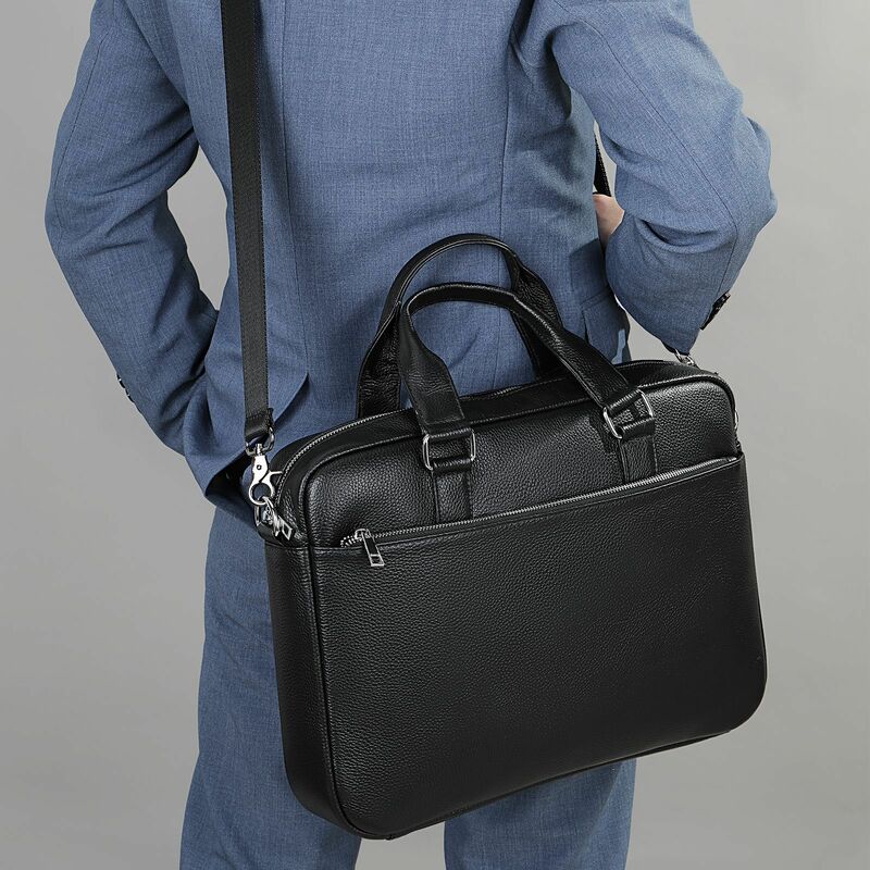 男性用牛革レザーハンドバッグ,高級ブランドのブリーフケース,14インチのラップトップを備えた新しいファッションのラップトップバッグ,2023