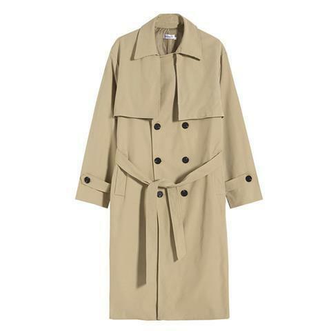Длинное однотонное пальто для мужчин, деловой Повседневный Свободный плащ, удобная ветровка высокого качества, A109, весна-осень 2023