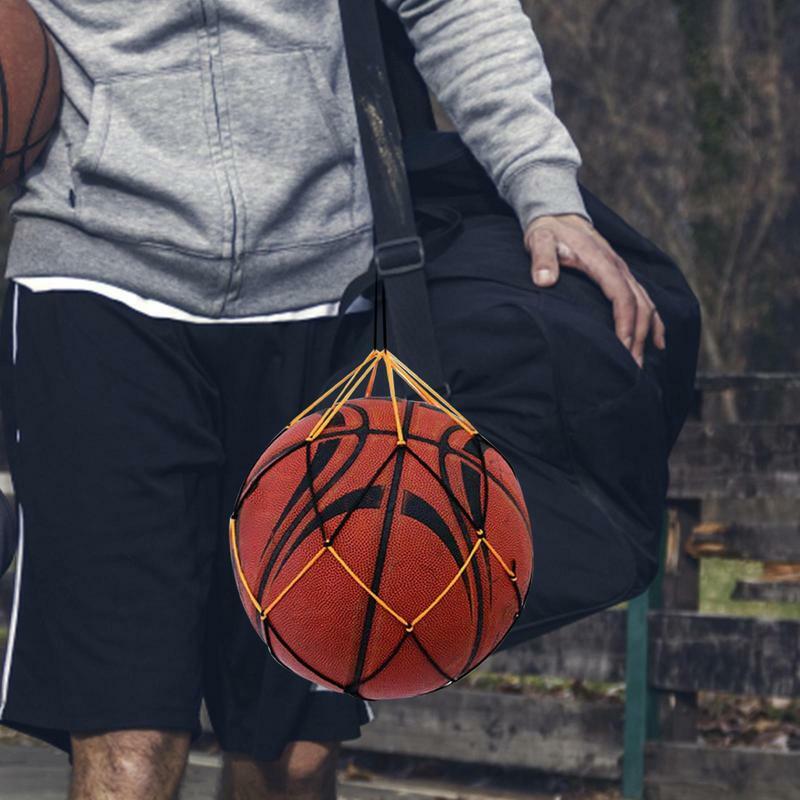 Nylon Net Bag Basketball Carry Mesh Bag Durable Multi Sport Game Ball Mesh Bags For Volleyball Football Basketball Soccer