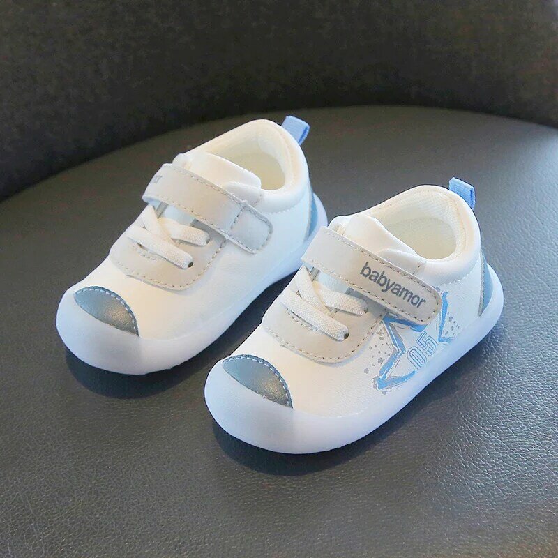 Baby Boys Girls Stars scarpe da bambino primaverili e autunnali suole in gomma impermeabile Sneakers Casual antiscivolo per interni ed esterni