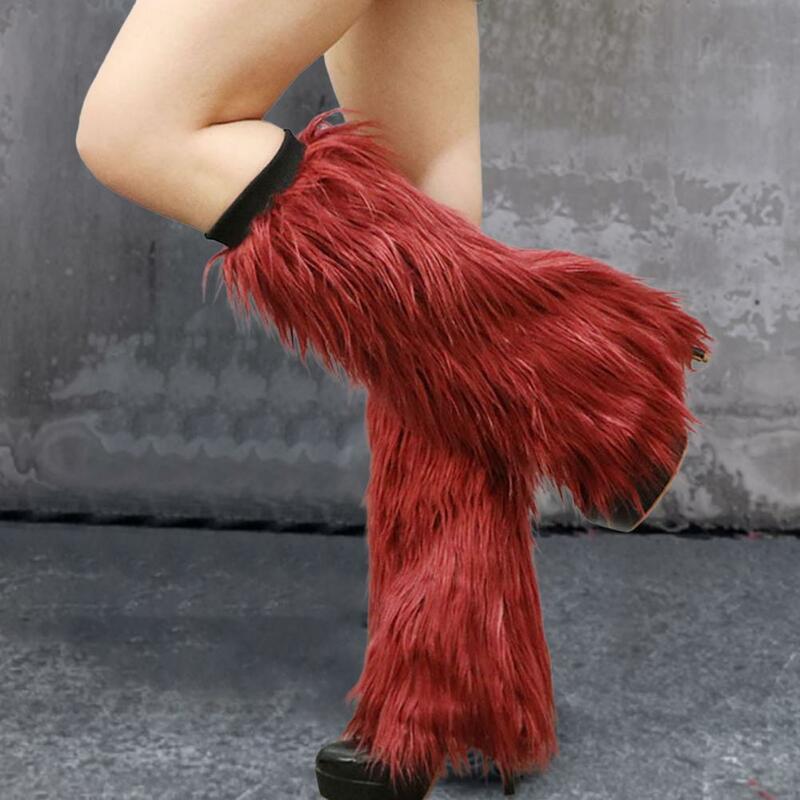 1 Pair Female Leggings Great Faux Fur Faux Fur Socks Delicate Female Warmers Boot Covers for Daily