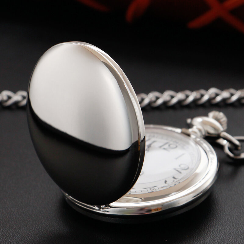 Multicolour Smooth Quartz Pocket Watch Mens Women Necklace Clock Metal Alloy Watches Pendant with Short Chain Gifts Dropshipping