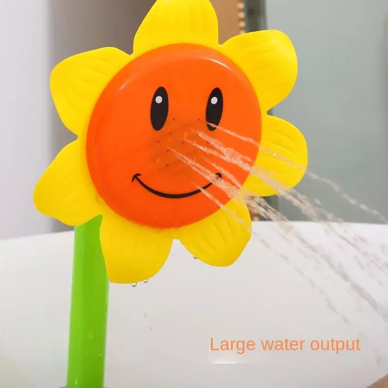 Baby Bath Toys Spray Water Shower Swim Pool Bathing Bath Ball With sunflower Manual Device For Kids Gift