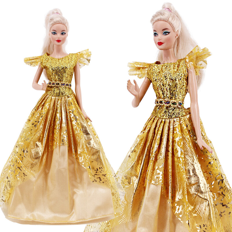 Ładna lalka Longuette wieczorowa sukienka dla Barbie akcesoria dla lalki ubranka, zabawki dla dziewczynek, prezent urodzinowy prezent świąteczny
