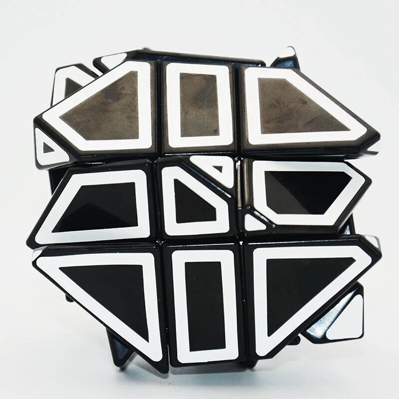 Lefun fangcunゴースト6センチメートルキューブマジコ3 × 3奇妙な形状キューブマジックパズル中空ステッカーspeedcube教育おもちゃゴーストキューブ