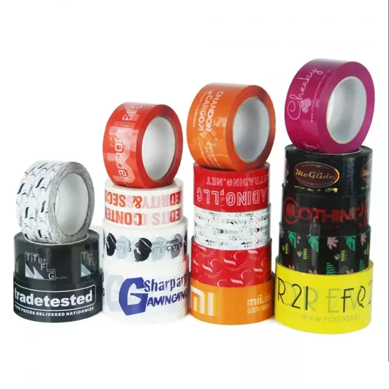 Bopp Fita De Embalagem Impressa, Impressão Transparente, 12 Anos De Fábrica, Logotipo De Alta Qualidade, Produto Personalizado