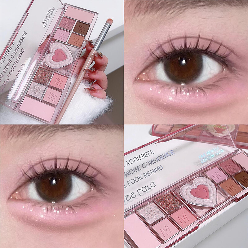 12 Color Matte & Glitter Diamond Eye-makeup High Quality Eye Shadow Plate Long Lasting Makeup Eyeshadows Korean Cosmetics