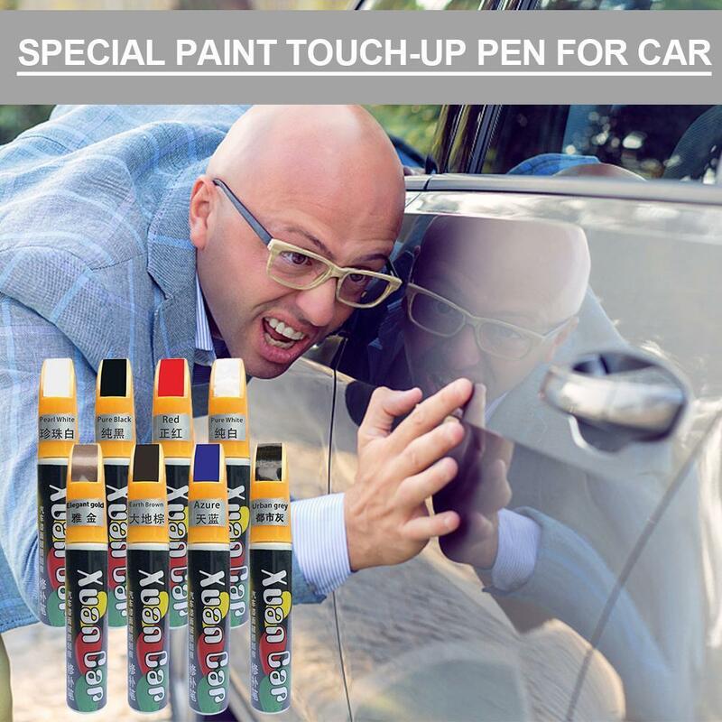 Pincel de pintura do carro Pearl White Scratch Repair, Artefatos Preto para Remover Marcas, Especial da Tinta Spray, Prata Dot Pen