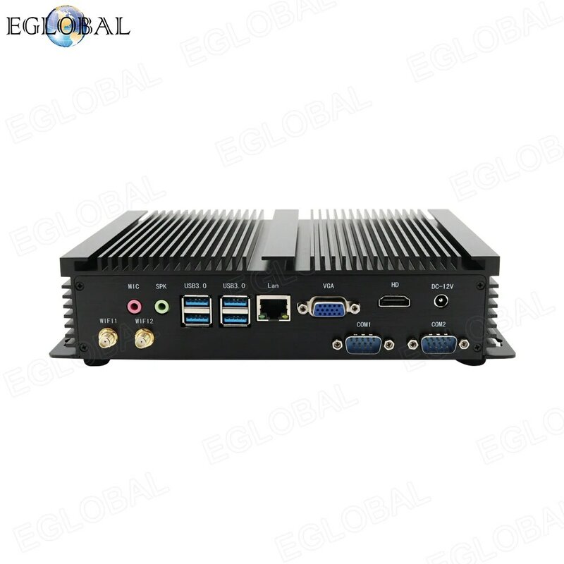 EGLOBAL Intel 12th Gen Mini komputer przemysłowy i7-1255U i5-1235U 64G RAM 2TB SSD komputer stacjonarny Windows 11 RJ45 LAN COM HDMI Minipc