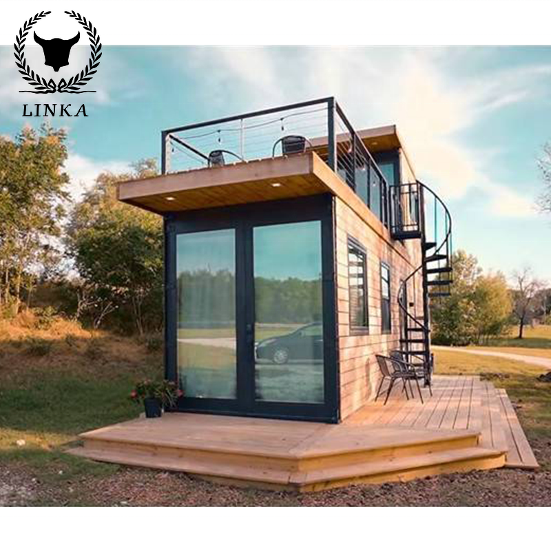 Ready To Ship Fold-Out Portable Shipping Container Home Cheap Tiny House Cabin Box on Wheels Price