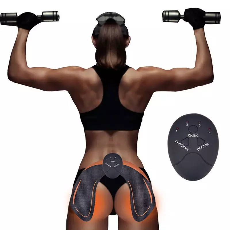 6 Modes EMS Hip Trainer Muscle Stimulator Buttock Lifting Massage Machine Abs Fitness Butt Lift Toner Trainer Intensity Massager