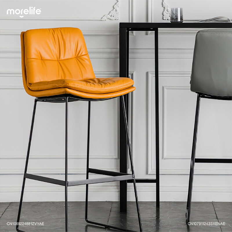 Скандинавский стиль, роскошный Железный барный стул, современный минималистичный стул для кухни с высокими штанинами, обеденный стол
